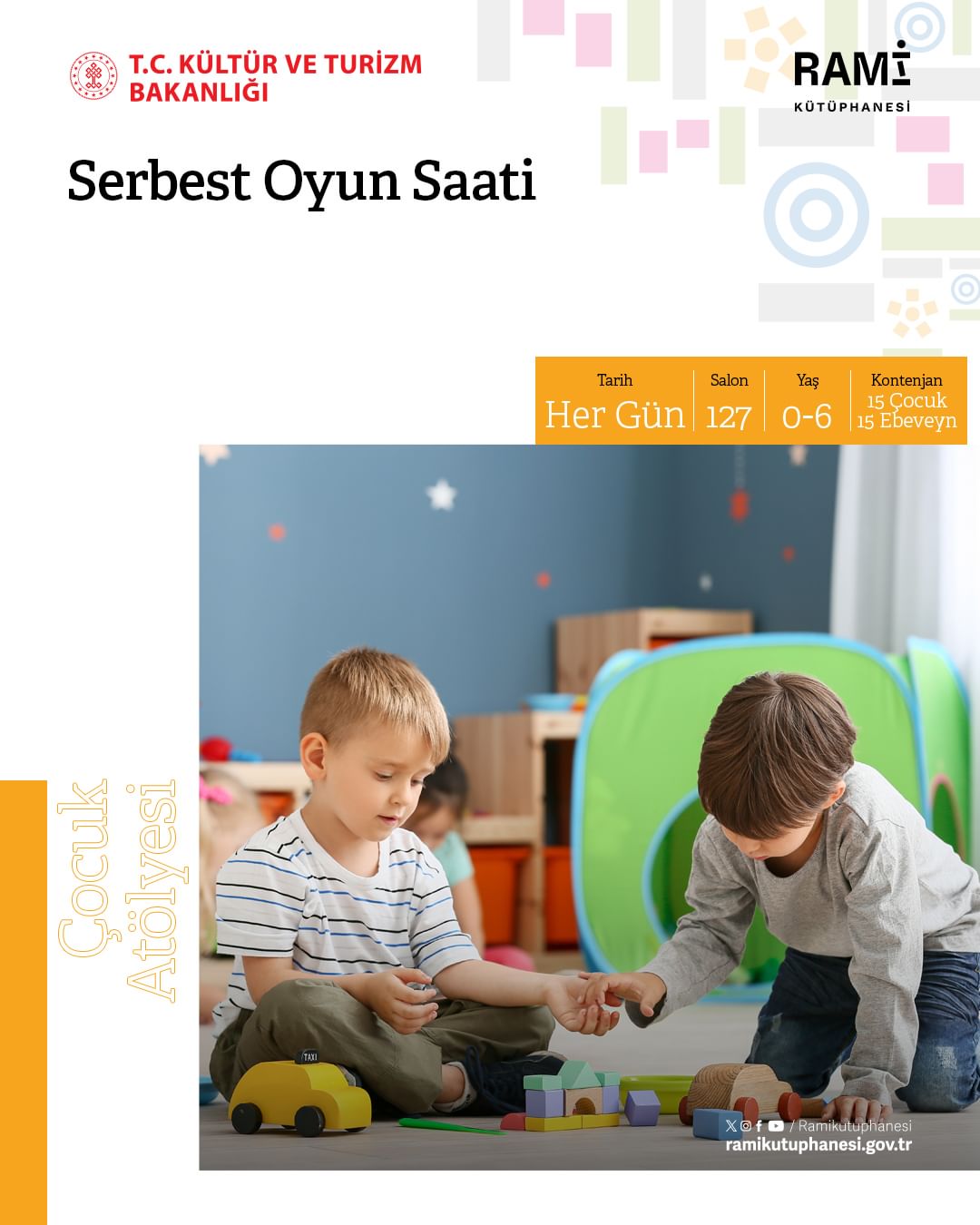 Rami Kütüphanesi - Serbest Oyun Saati Çocuk Atölyesi